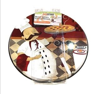 Range Kleen Range Burner Covers Chef Decor Set of 4